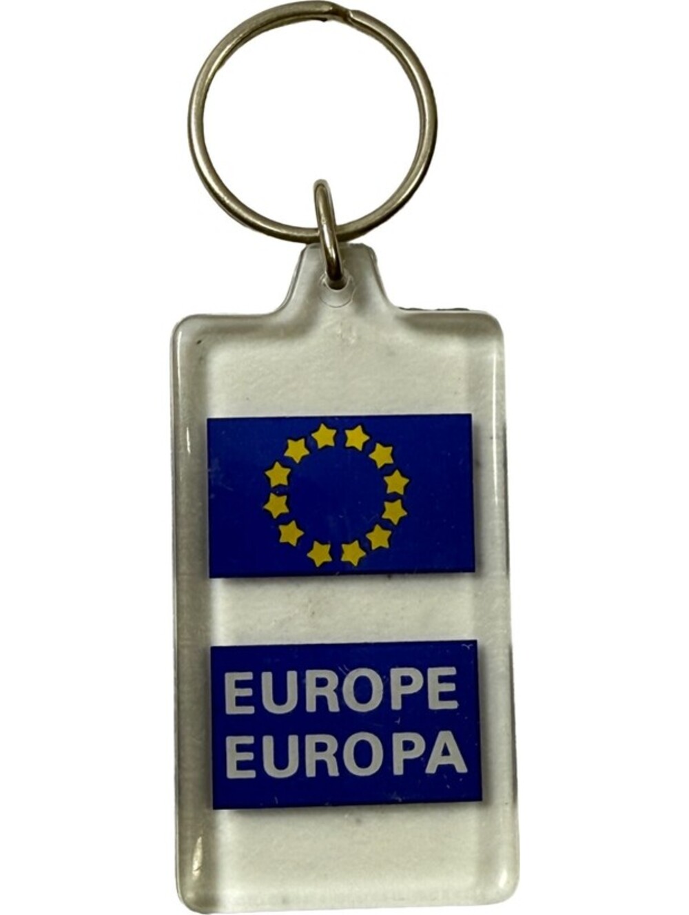 Europe Europa Keychain European Union Flag Acrylic Key Fob Ring